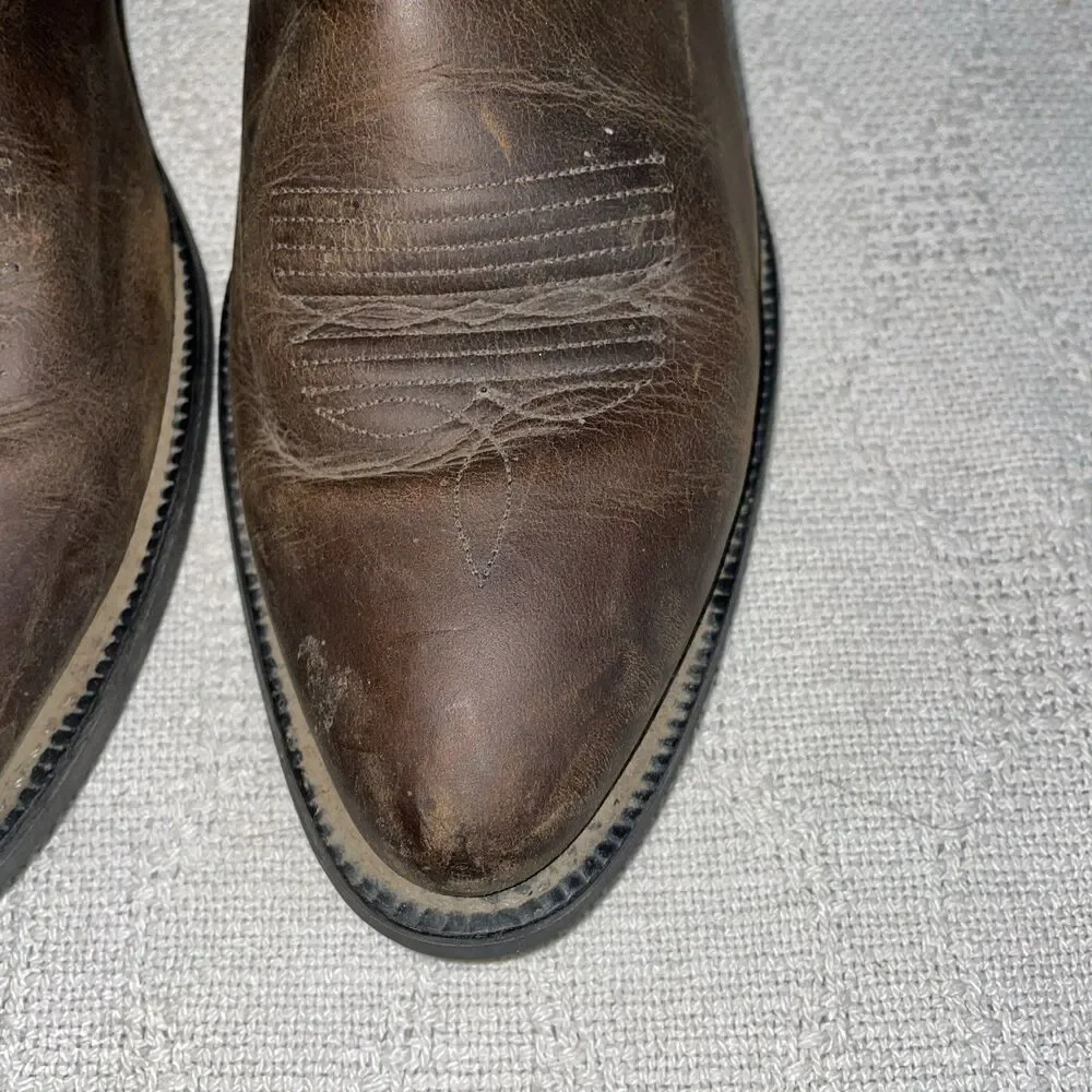Ariat Men’s Western Boots Size 10 D Brown Leather Cowboy Rodeo Outdoors